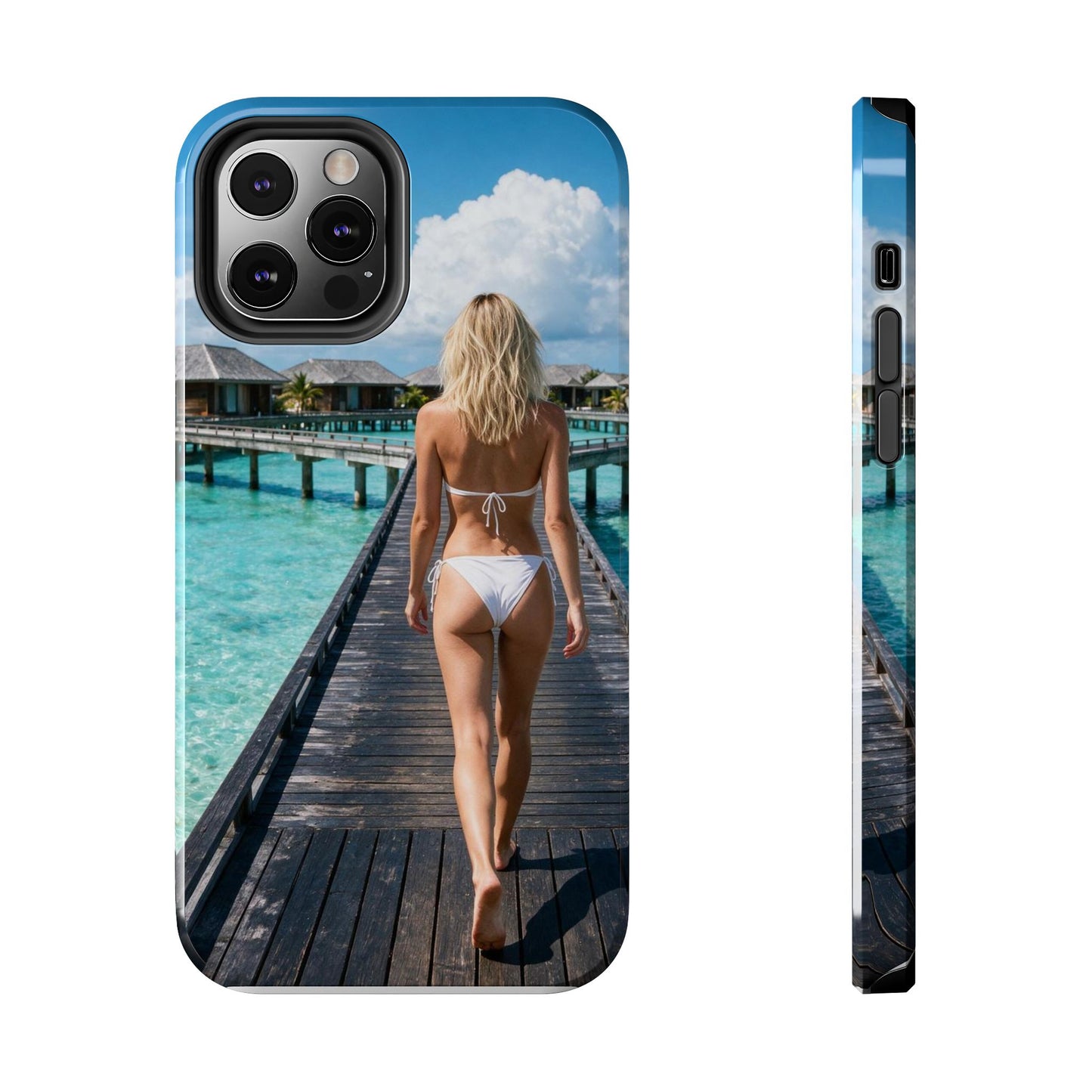 Tough Phone Case – Tropical Boardwalk Bikini Beach Photo