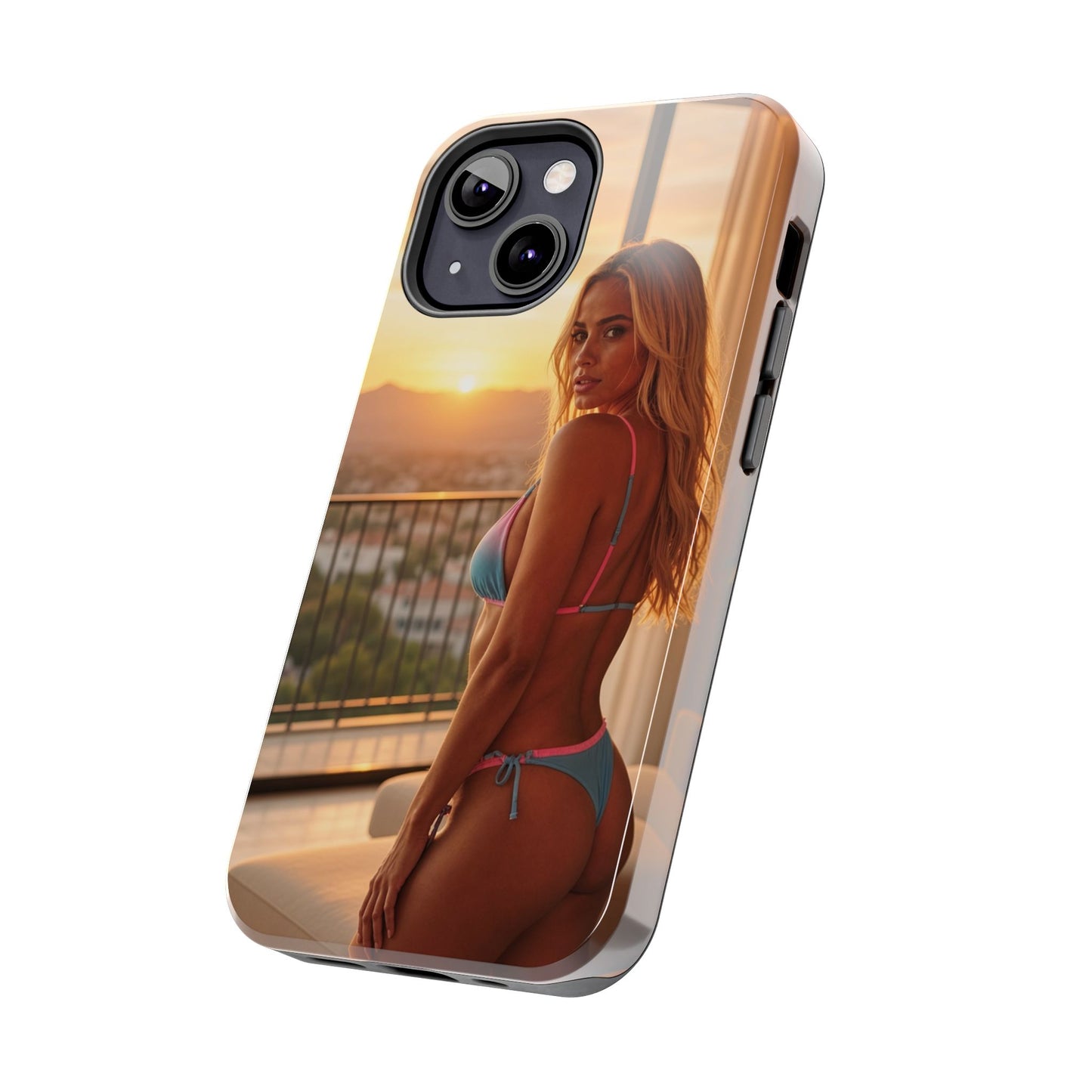 Bikini Beach Tough Phone Case — Balcony Palm Phone Cover