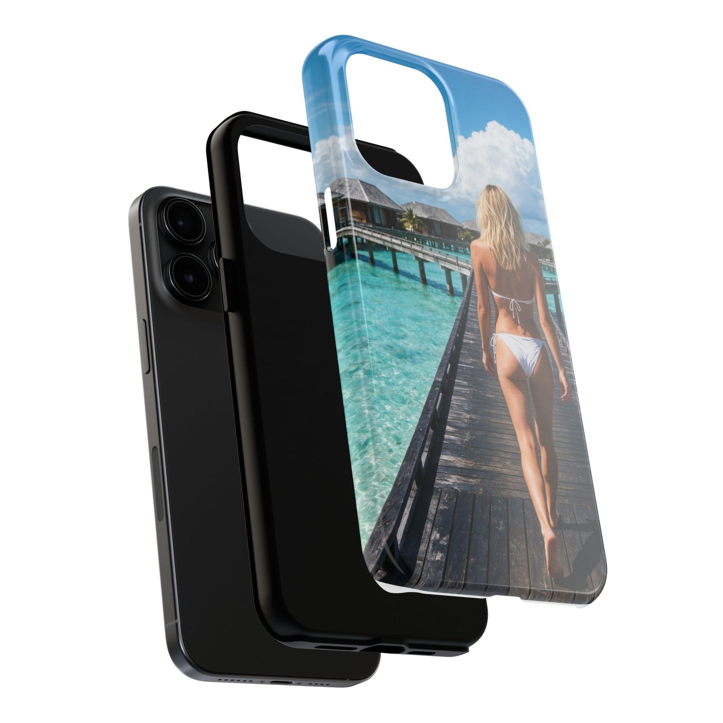 Tough Phone Case – Tropical Boardwalk Bikini Beach Photo