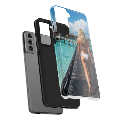 Tough Phone Case – Tropical Boardwalk Bikini Beach Photo