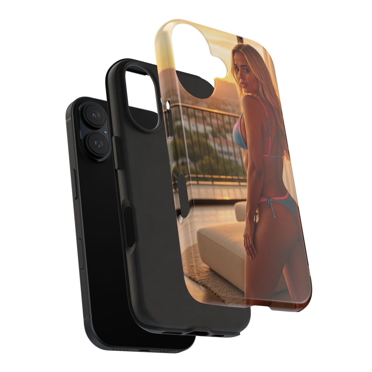 Bikini Beach Tough Phone Case — Balcony Palm Phone Cover