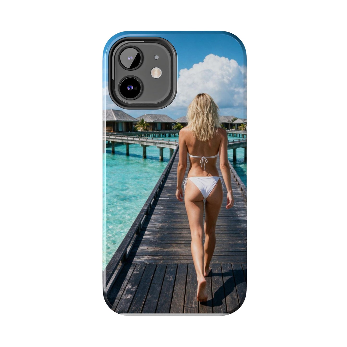 Tough Phone Case – Tropical Boardwalk Bikini Beach Photo