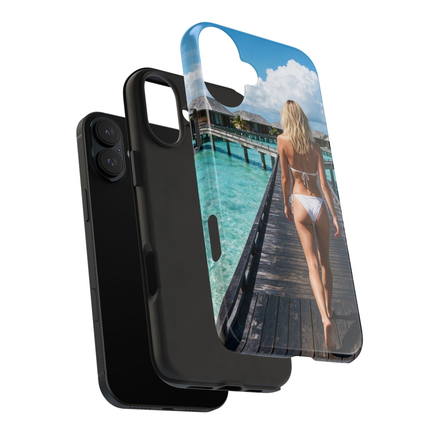 Tough Phone Case – Tropical Boardwalk Bikini Beach Photo