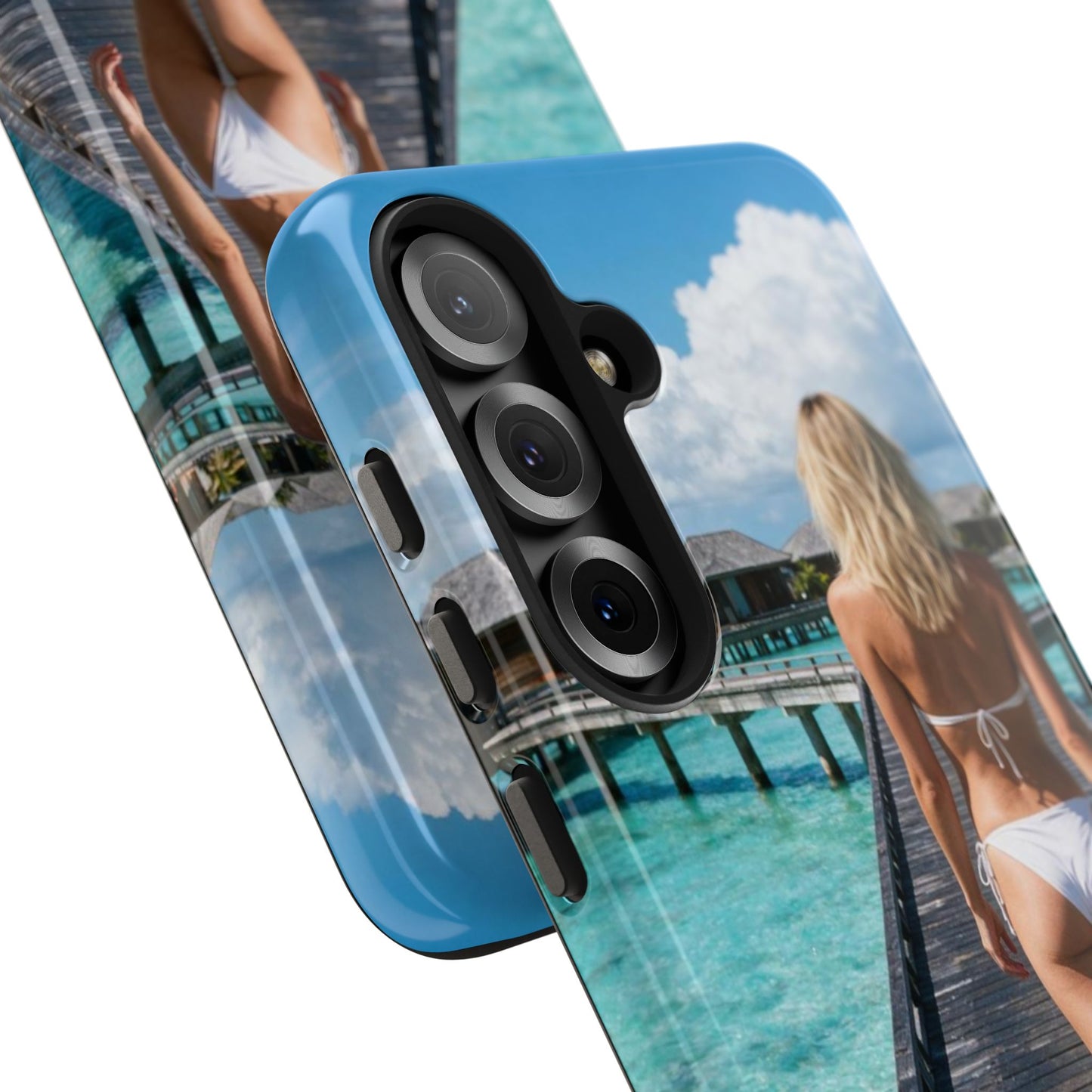 Tough Phone Case – Tropical Boardwalk Bikini Beach Photo