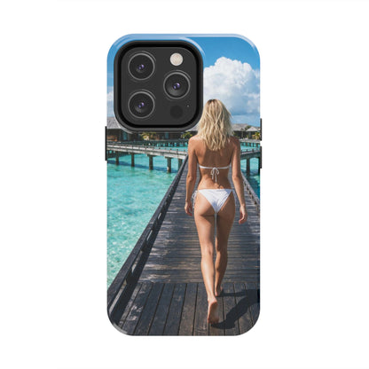 Tough Phone Case – Tropical Boardwalk Bikini Beach Photo