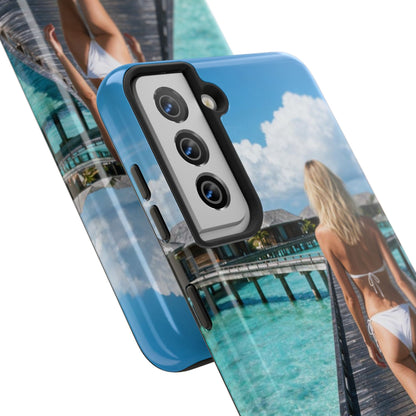 Tough Phone Case – Tropical Boardwalk Bikini Beach Photo