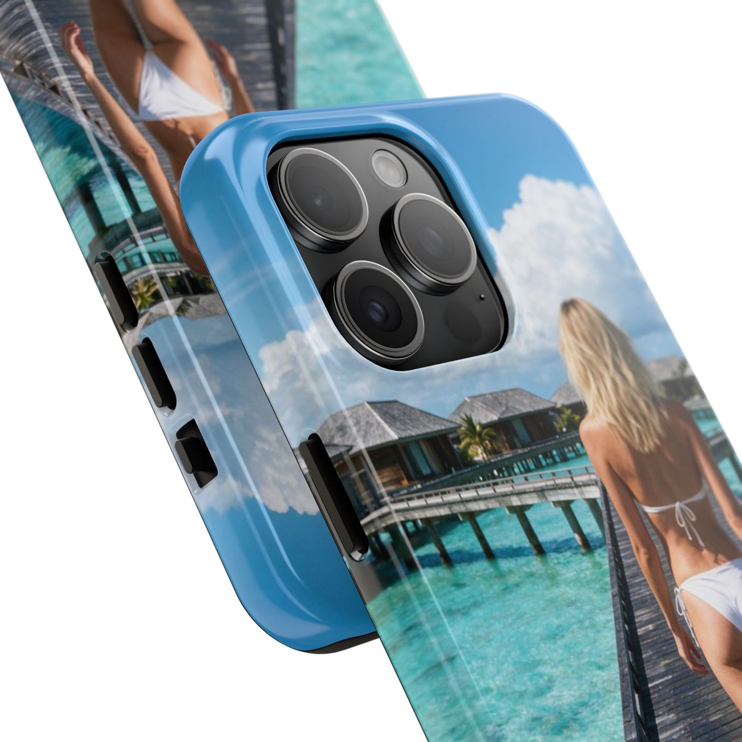 Tough Phone Case – Tropical Boardwalk Bikini Beach Photo