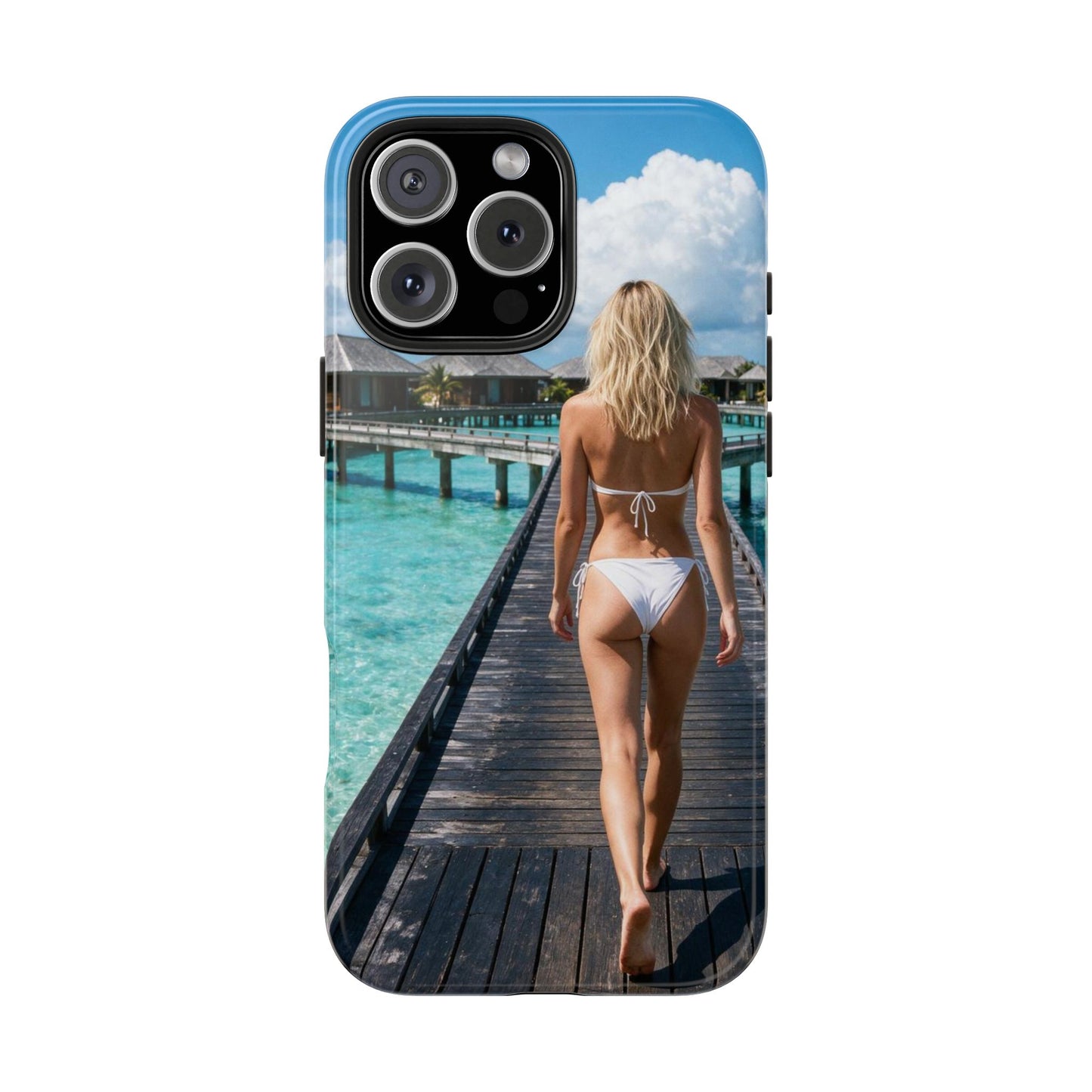 Tough Phone Case – Tropical Boardwalk Bikini Beach Photo