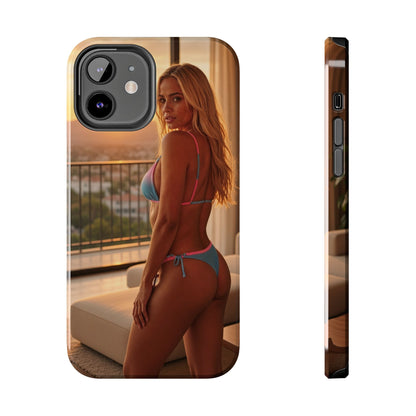 Bikini Beach Tough Phone Case — Balcony Palm Phone Cover