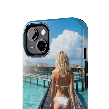 Tough Phone Case – Tropical Boardwalk Bikini Beach Photo