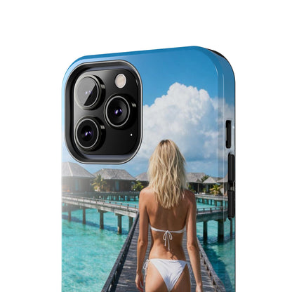 Tough Phone Case – Tropical Boardwalk Bikini Beach Photo