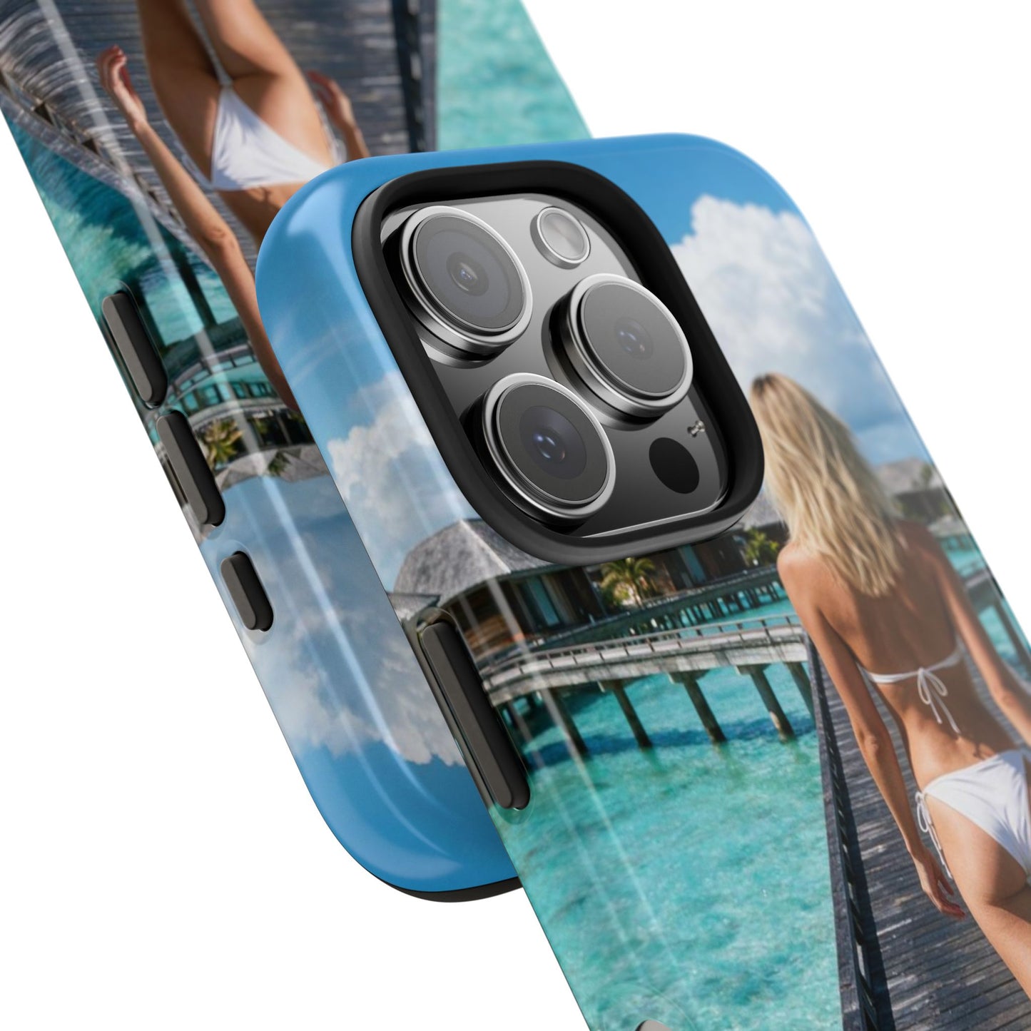 Tough Phone Case – Tropical Boardwalk Bikini Beach Photo