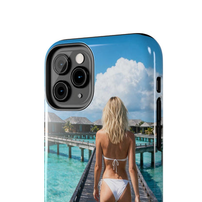Tough Phone Case – Tropical Boardwalk Bikini Beach Photo
