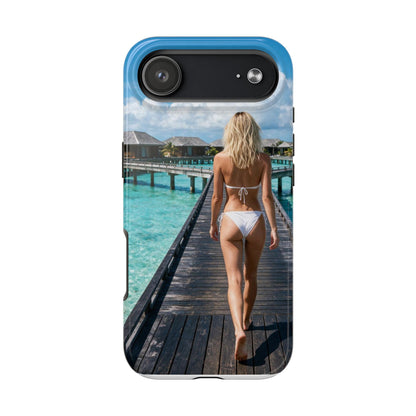 Tough Phone Case – Tropical Boardwalk Bikini Beach Photo