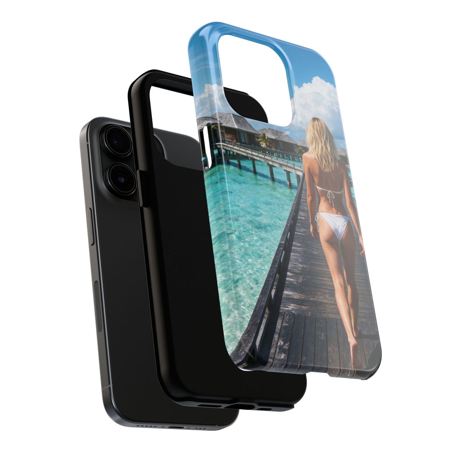 Tough Phone Case – Tropical Boardwalk Bikini Beach Photo