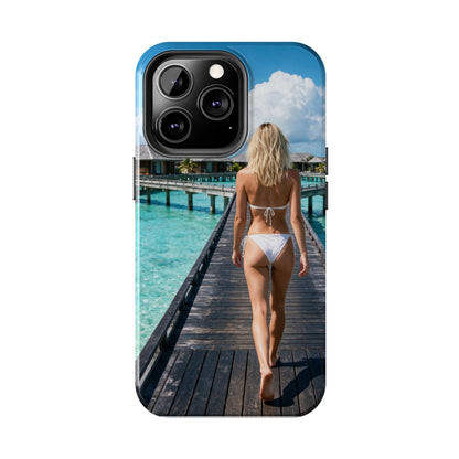 Tough Phone Case – Tropical Boardwalk Bikini Beach Photo