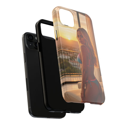 Bikini Beach Tough Phone Case — Balcony Palm Phone Cover