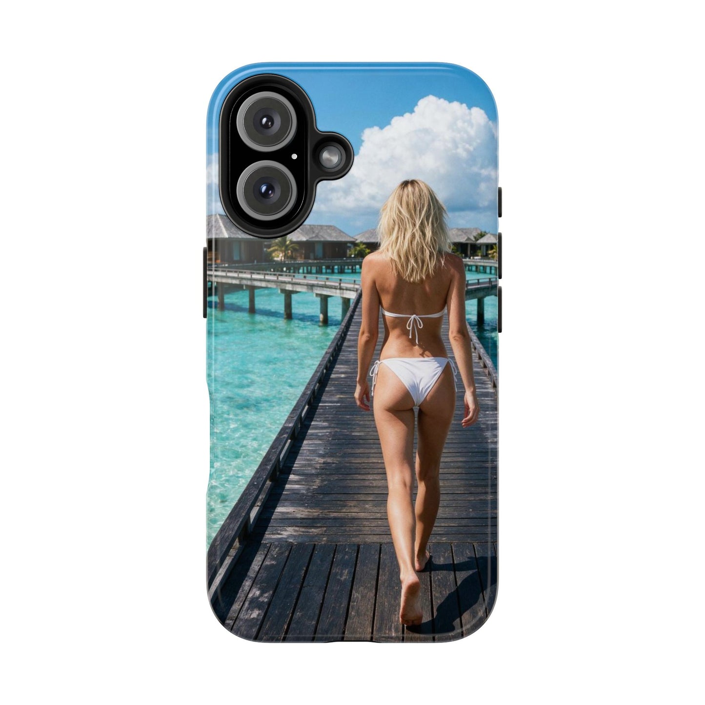 Tough Phone Case – Tropical Boardwalk Bikini Beach Photo