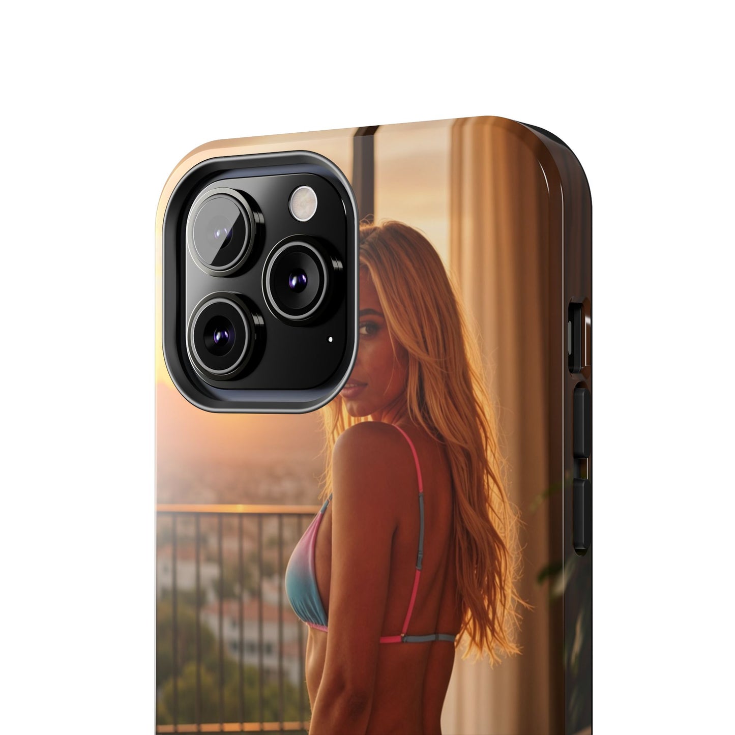 Bikini Beach Tough Phone Case — Balcony Palm Phone Cover