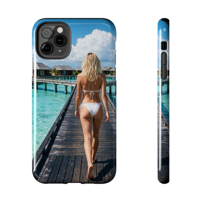 Tough Phone Case – Tropical Boardwalk Bikini Beach Photo