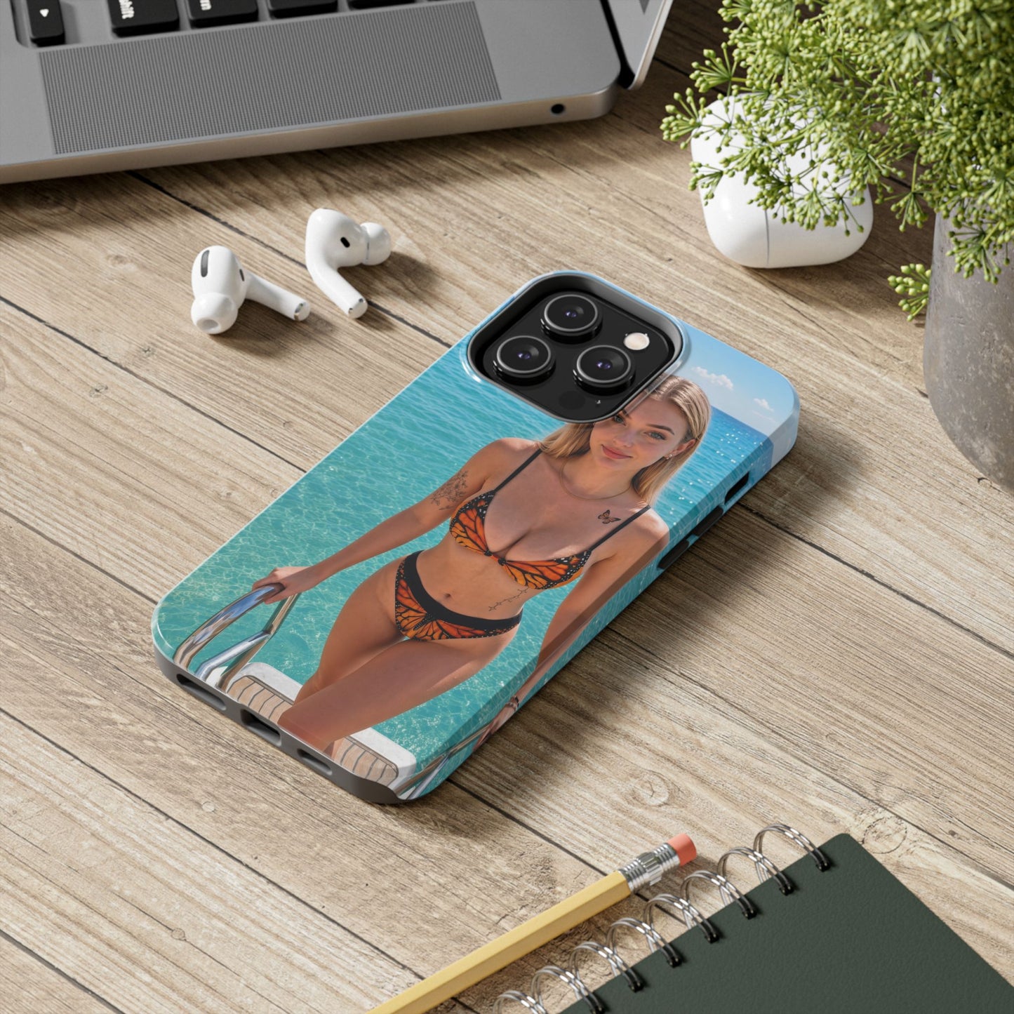 Tough Phone Case – Tropical Bikini Beach Photo Design