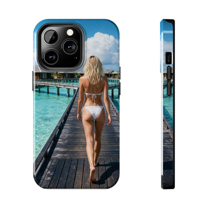Tough Phone Case – Tropical Boardwalk Bikini Beach Photo