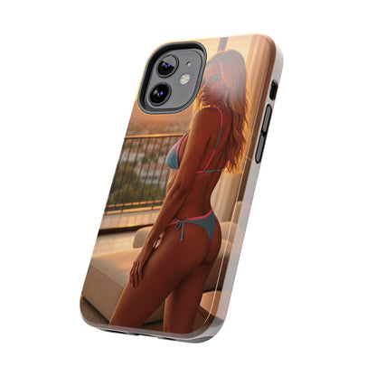 Bikini Beach Tough Phone Case — Balcony Palm Phone Cover