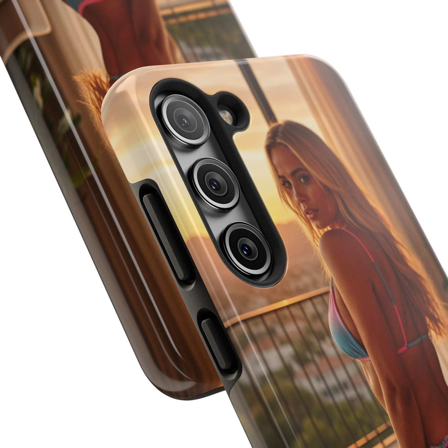 Bikini Beach Tough Phone Case — Balcony Palm Phone Cover