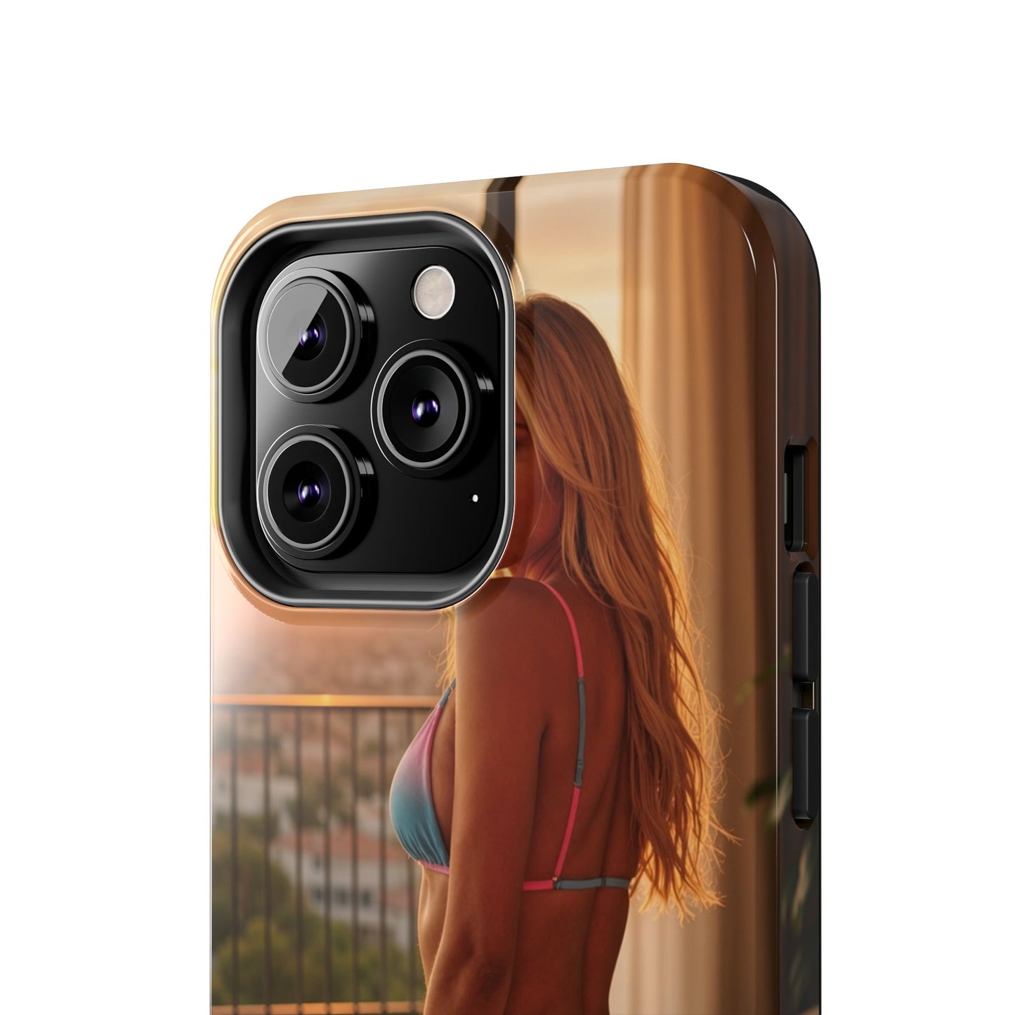 Bikini Beach Tough Phone Case — Balcony Palm Phone Cover