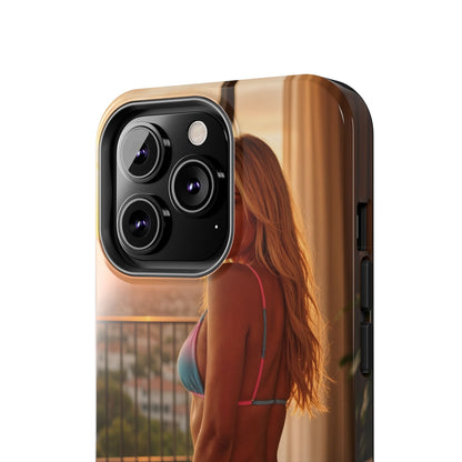 Bikini Beach Tough Phone Case — Balcony Palm Phone Cover