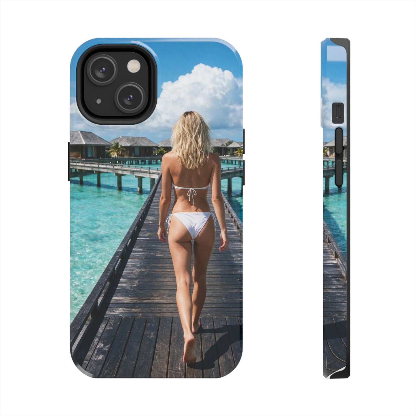 Tough Phone Case – Tropical Boardwalk Bikini Beach Photo