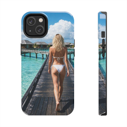 Tough Phone Case – Tropical Boardwalk Bikini Beach Photo