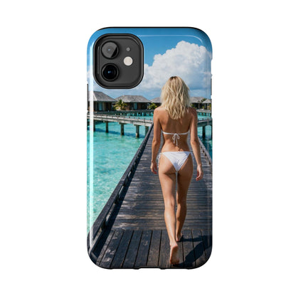 Tough Phone Case – Tropical Boardwalk Bikini Beach Photo