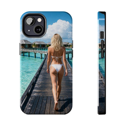 Tough Phone Case – Tropical Boardwalk Bikini Beach Photo
