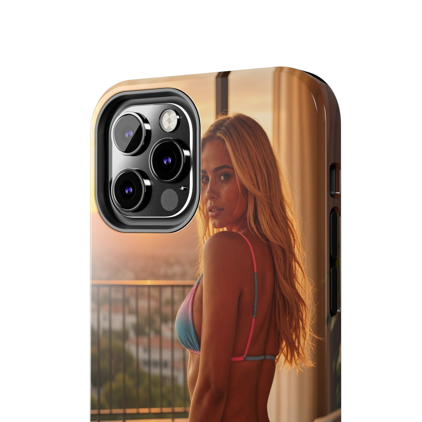 Bikini Beach Tough Phone Case — Balcony Palm Phone Cover