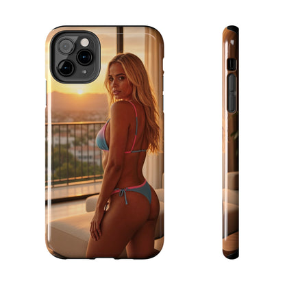Bikini Beach Tough Phone Case — Balcony Palm Phone Cover