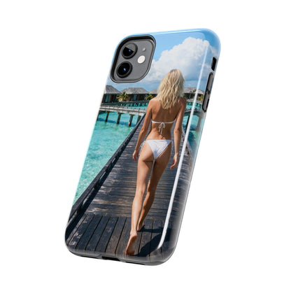 Tough Phone Case – Tropical Boardwalk Bikini Beach Photo