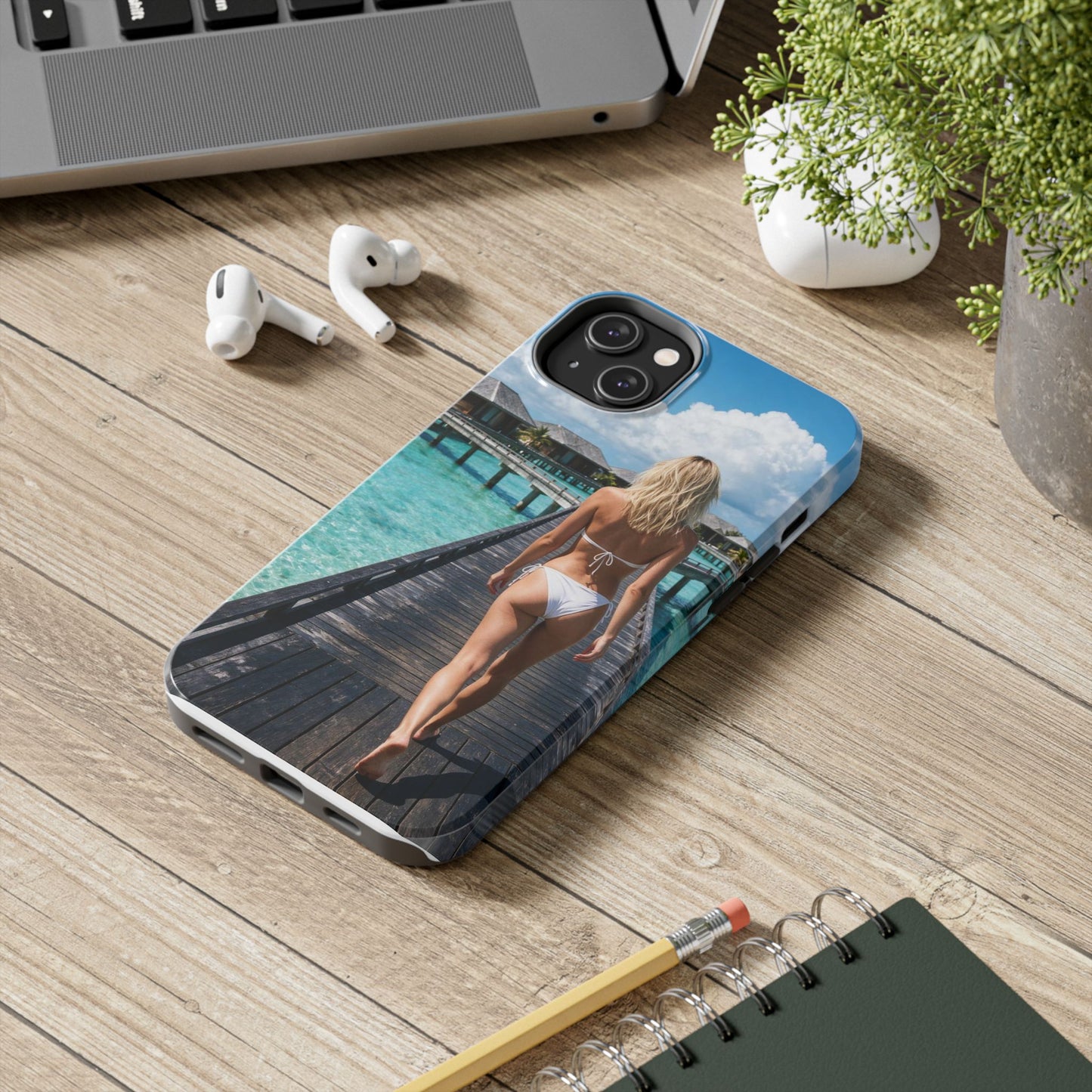 Tough Phone Case – Tropical Boardwalk Bikini Beach Photo