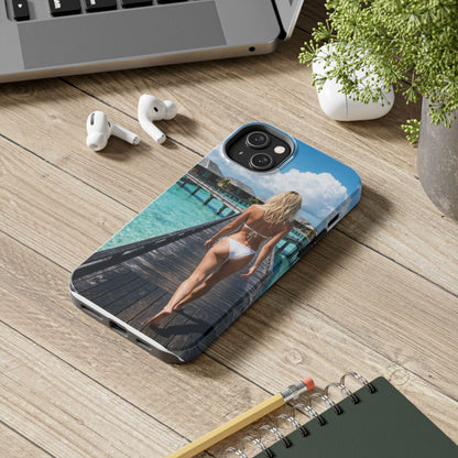 Tough Phone Case – Tropical Boardwalk Bikini Beach Photo