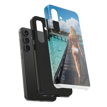 Tough Phone Case – Tropical Boardwalk Bikini Beach Photo
