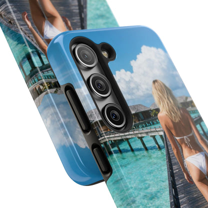 Tough Phone Case – Tropical Boardwalk Bikini Beach Photo
