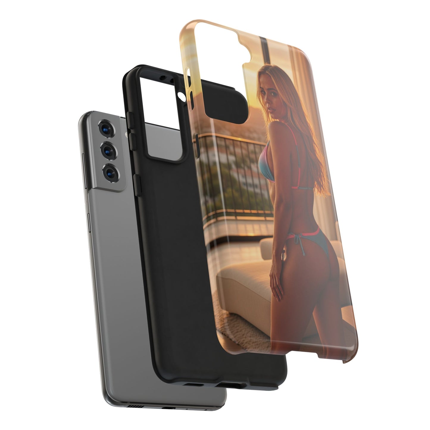 Bikini Beach Tough Phone Case — Balcony Palm Phone Cover