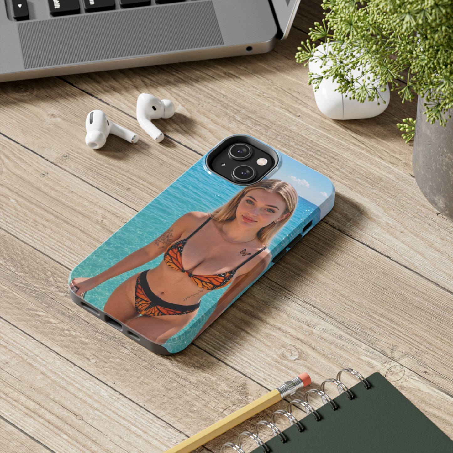 Tough Phone Case – Tropical Bikini Beach Photo Design