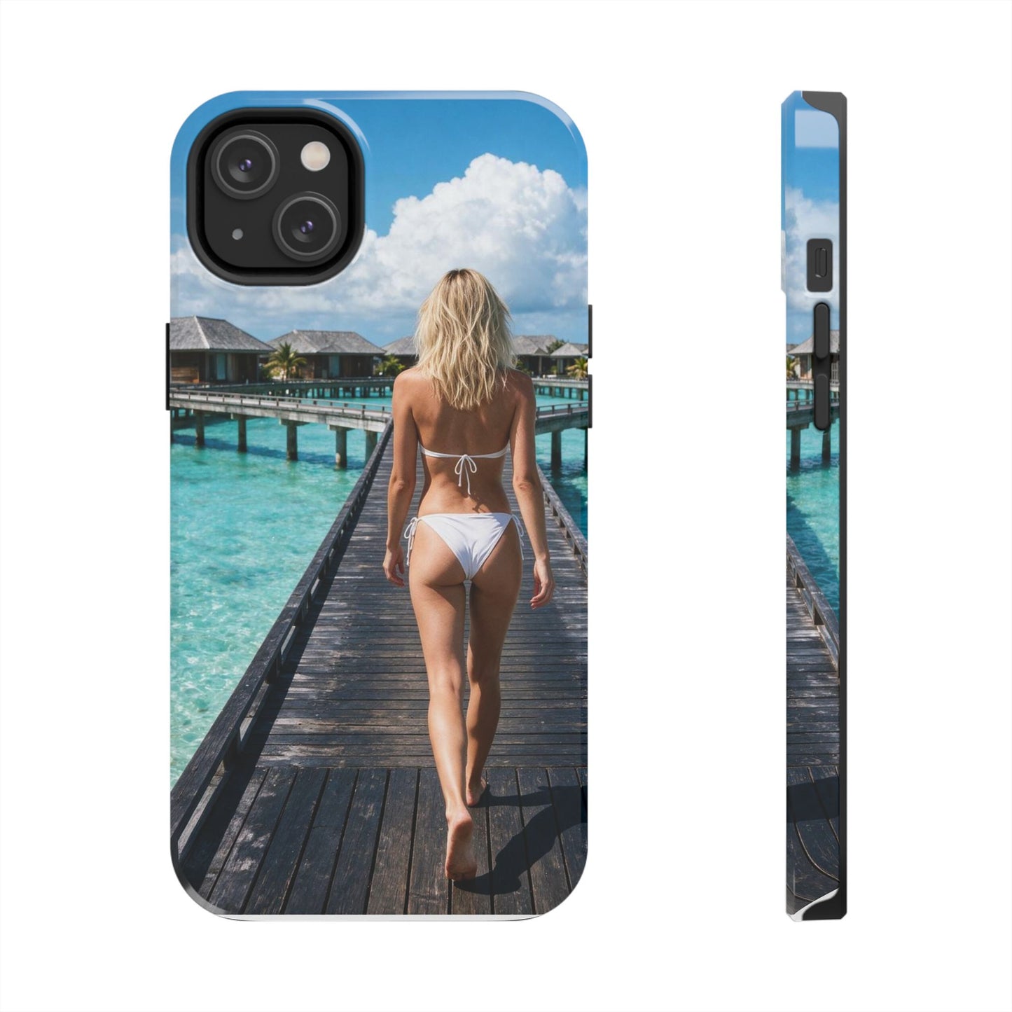 Tough Phone Case – Tropical Boardwalk Bikini Beach Photo