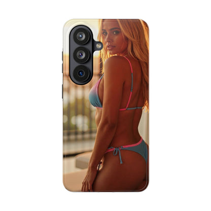 Bikini Beach Tough Phone Case — Balcony Palm Phone Cover