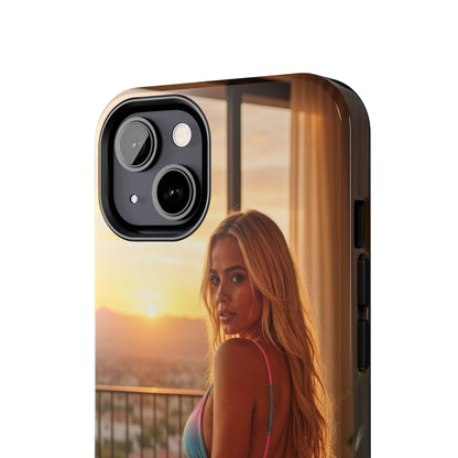 Bikini Beach Tough Phone Case — Balcony Palm Phone Cover