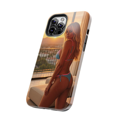 Bikini Beach Tough Phone Case — Balcony Palm Phone Cover