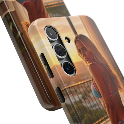 Bikini Beach Tough Phone Case — Balcony Palm Phone Cover