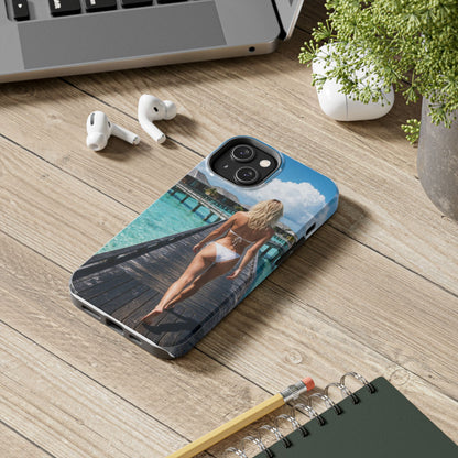 Tough Phone Case – Tropical Boardwalk Bikini Beach Photo