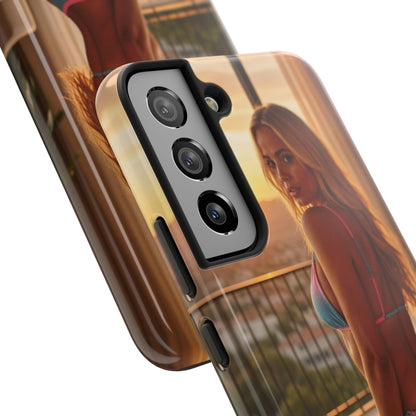Bikini Beach Tough Phone Case — Balcony Palm Phone Cover